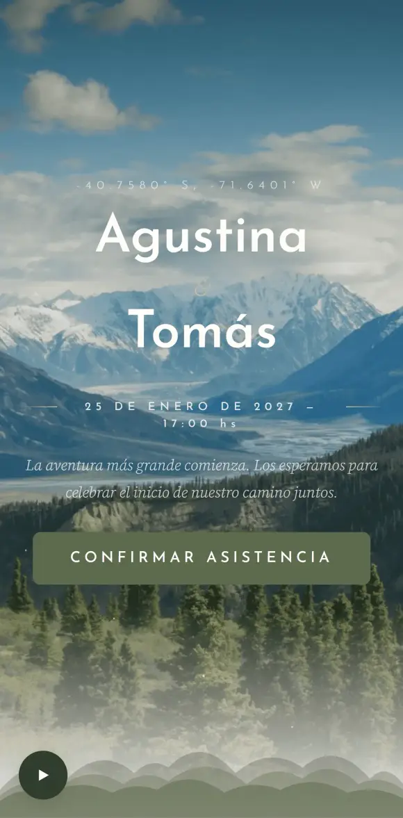 Invitación digital Aventura