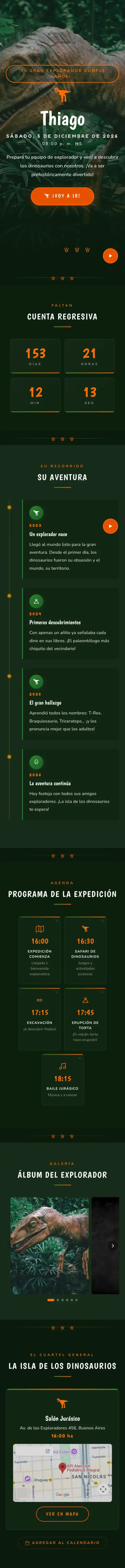 Demo de invitación digital para cumpleaños — Fiestly