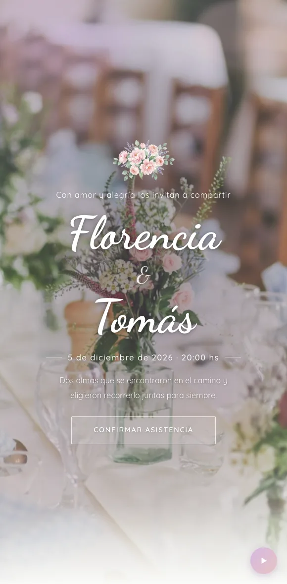 Invitación digital Acuarela