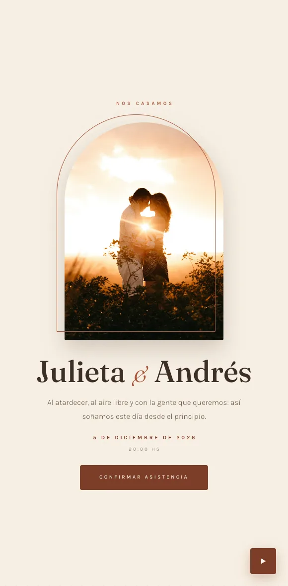 Invitación digital Arco