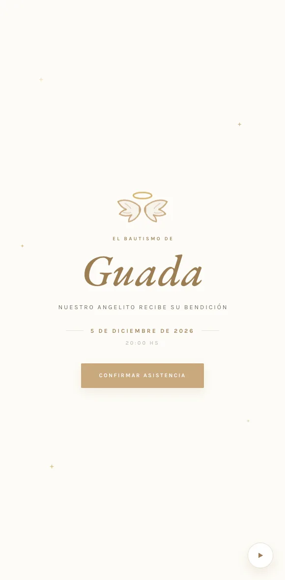 Invitación digital Angelito