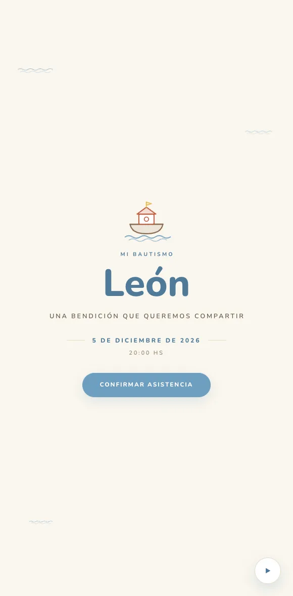 Invitación digital Arca