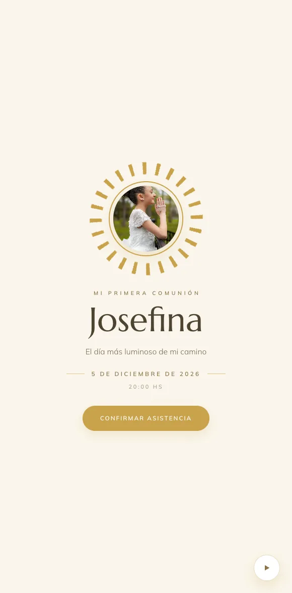 Invitación digital Custodia