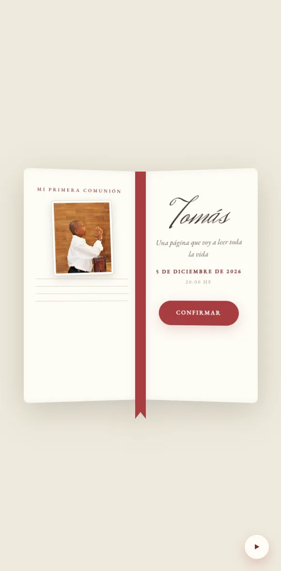 Invitación digital Misal