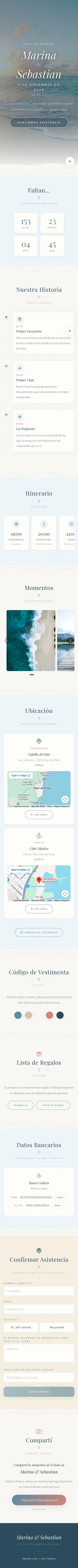 Demo de invitación digital para casamiento — Fiestly