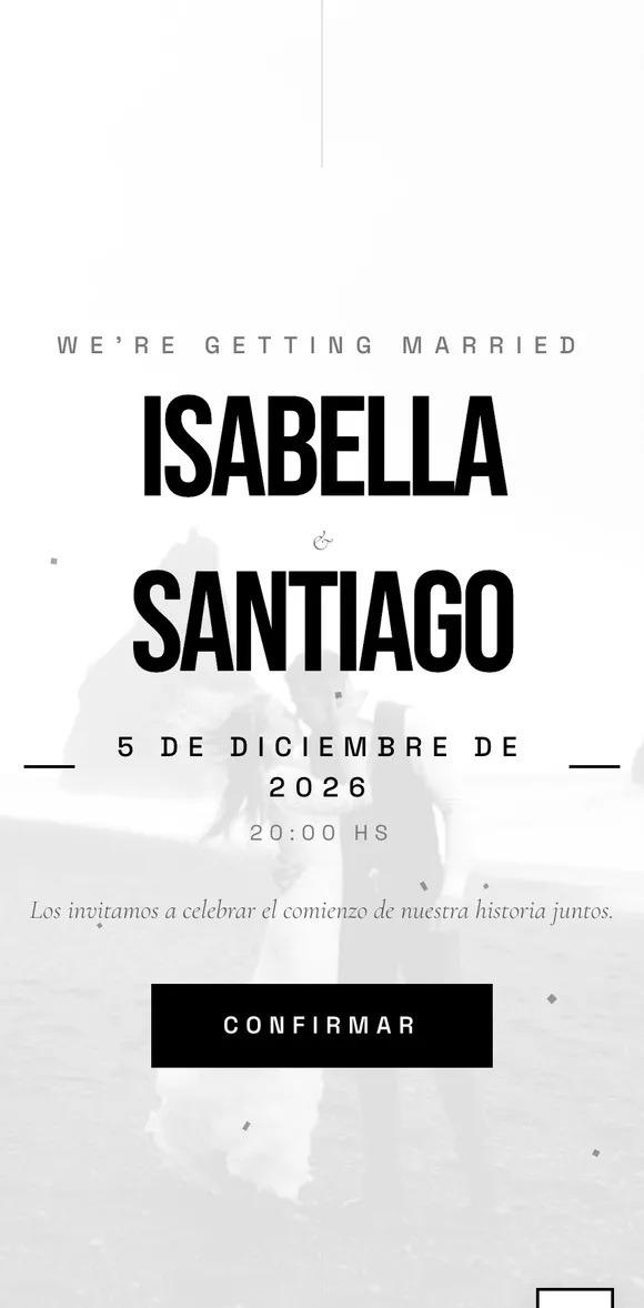 Invitación digital Monochrome