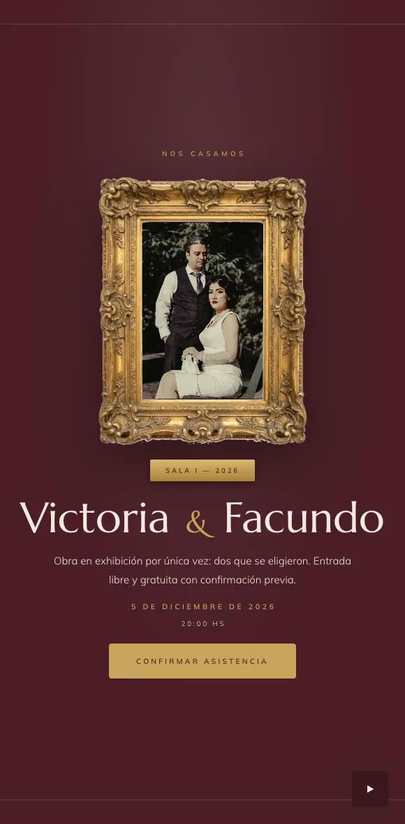 Invitación digital Pinacoteca