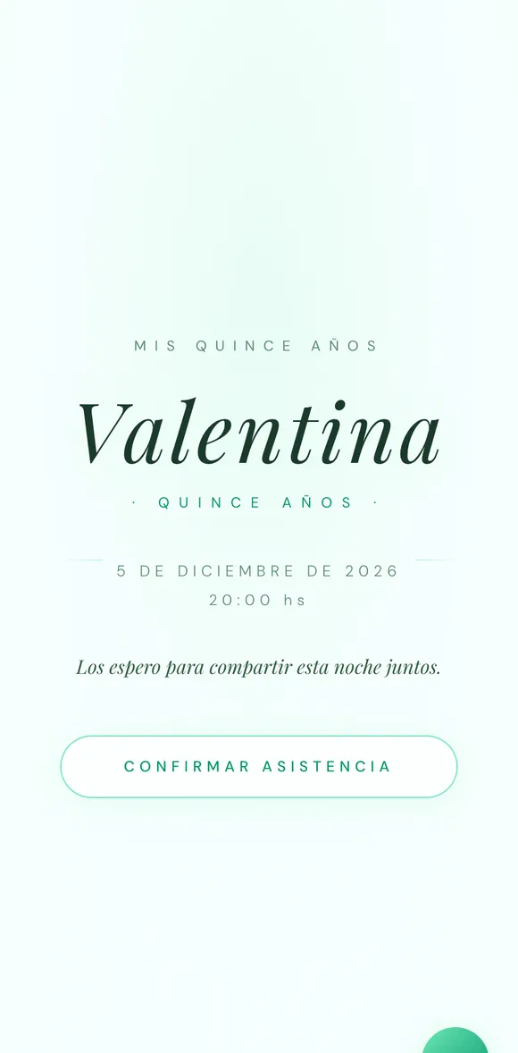 Invitación digital Hada XV
