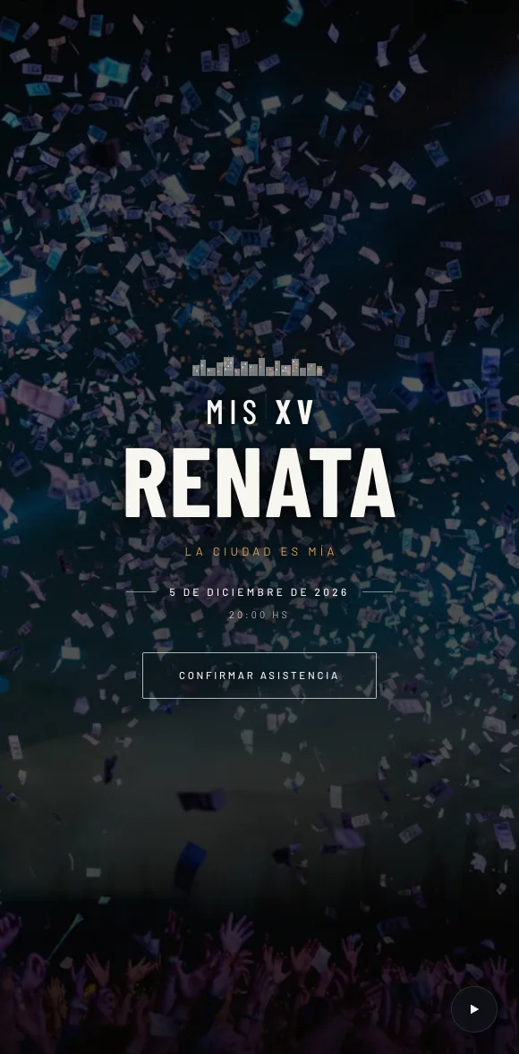 Invitación digital Skyline XV