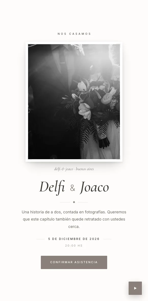 Invitación digital Retrato