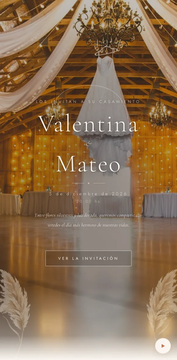 Invitación digital Terracota